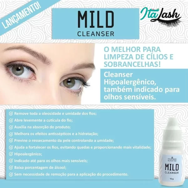 Primer MILD Cleanser higienizador hidratante Cílios e Sobrancelhas - Imagem 3
