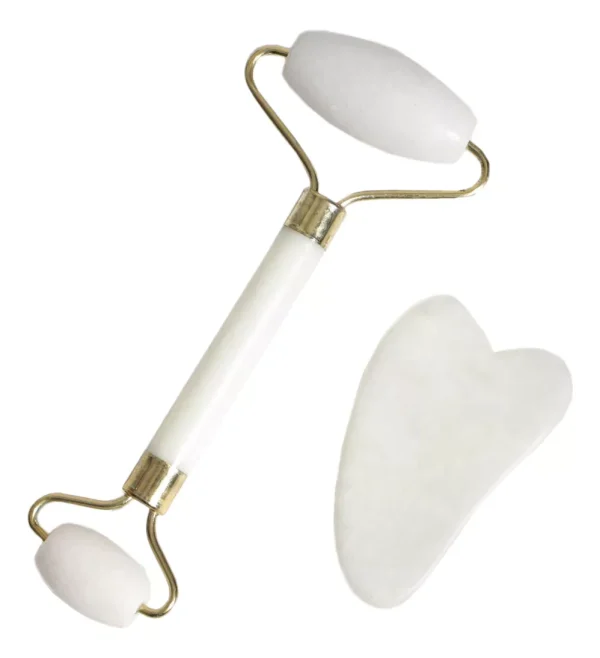 Massageador Facial Rolo + Placa Massagem Facial Anti Ruga