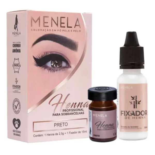 Henna Menela 2,5g + Fixador - Imagem 2