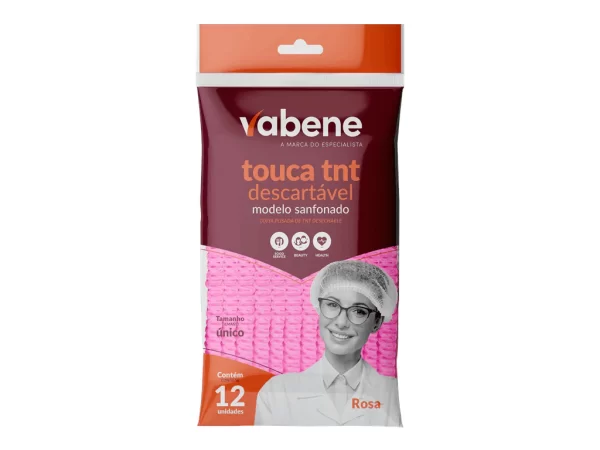Touca Tnt Sanfonada Descartavel  - Vabene 12 Unidades - Imagem 2