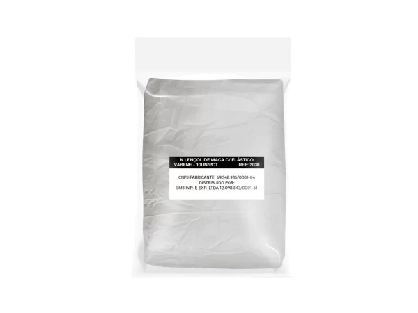 Lençol de Maca com Elastico TNT Descartavel 200cmx90cm - VABENE 10 Unidades - Imagem 2