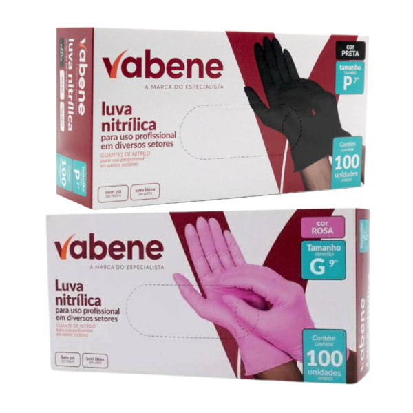 Luvas Nitrilicas Vabene - 100 Unidades