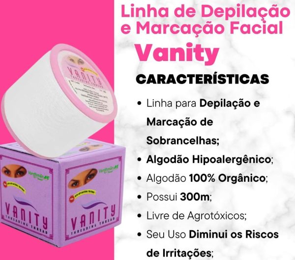 Linha Para Depilação Egípcia Profissional Algodão Vanity - Imagem 2