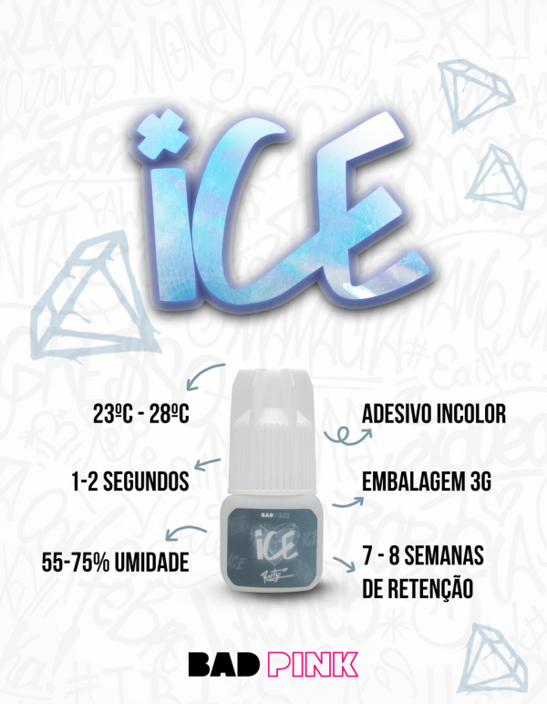 Cola Adesivo BAD PINK - ICE 3g - by Ruty Guerino - Imagem 2